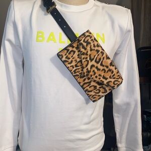 Michael Kors cheetah print belt bag